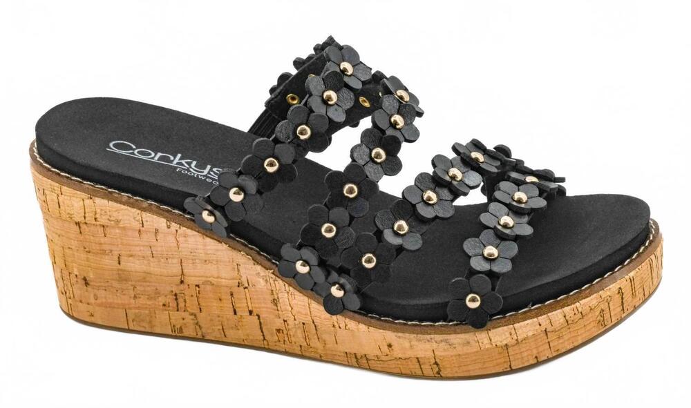 NEW CORKYS FOOTWEAR women's let’s be friends sandals in black